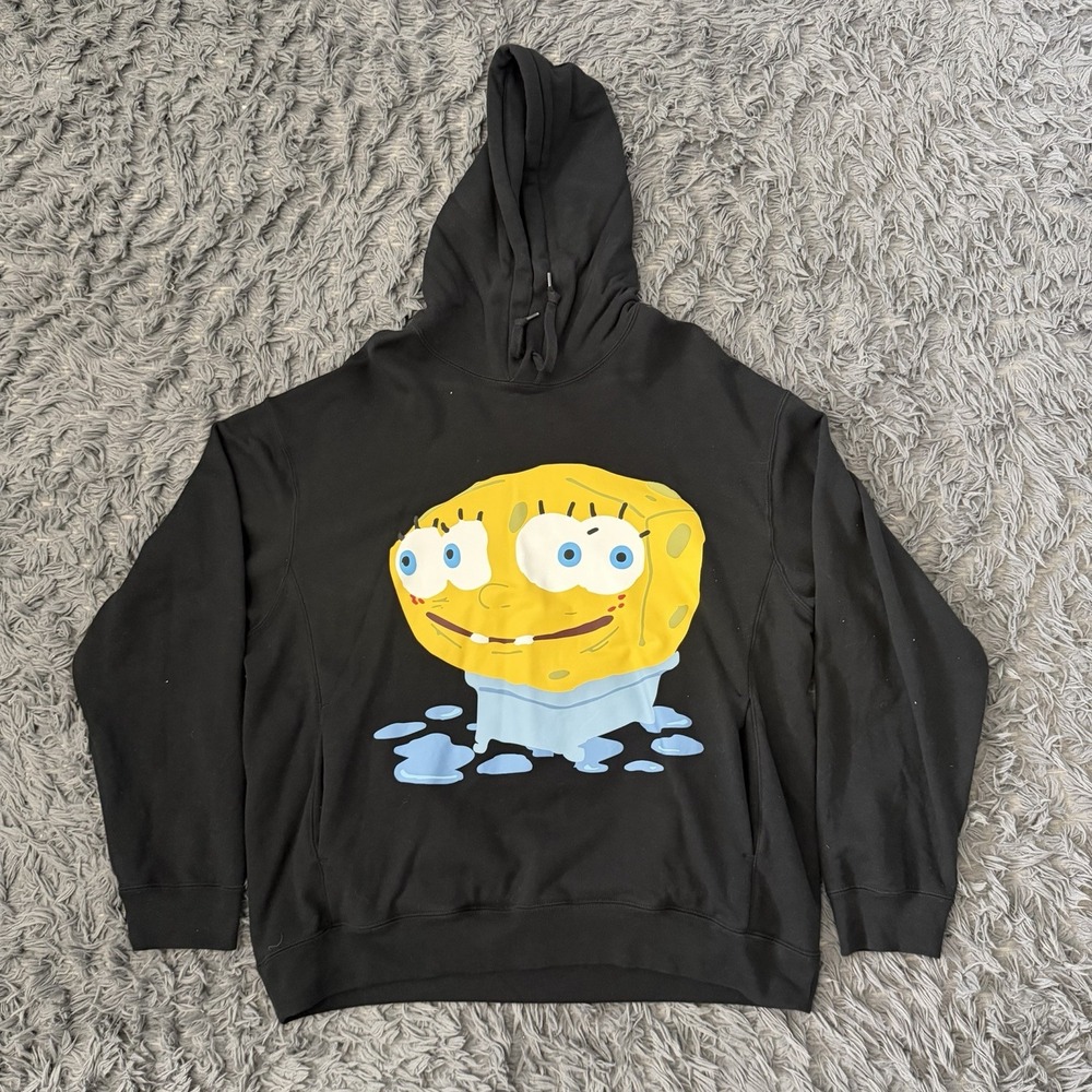 Uniqlo CPFM SpongeBob Hoodie Mens XL Black Cactus Plant Flea Market UT